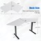 Costway Dual-motor L Shaped Standing Desk Ergonomic Sit Stand Computer Workstation Touch Control Panel Electric Height-adjustable Desk Home Office